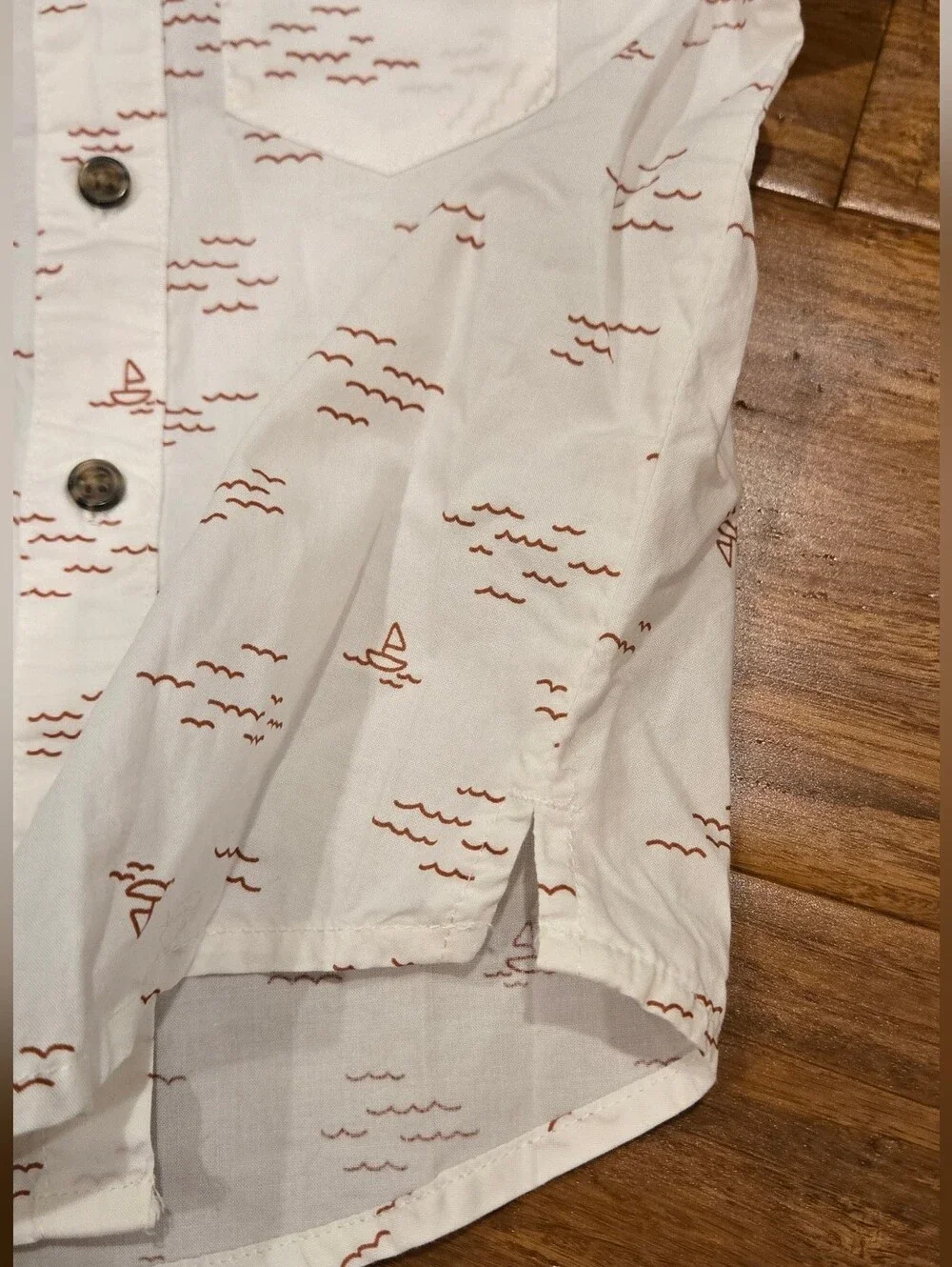 Carter's Baby Toddler Short Sleeve Button Down & Shorts Matching Set